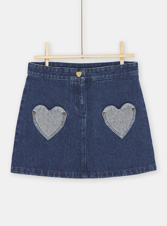 Gonna blu in jeans bambina SAKYOJUP1 / 23W901I1JUPK005