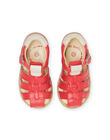 Sandali rossi neonato NUSANDSAPHIR / 22KK3846D0E050