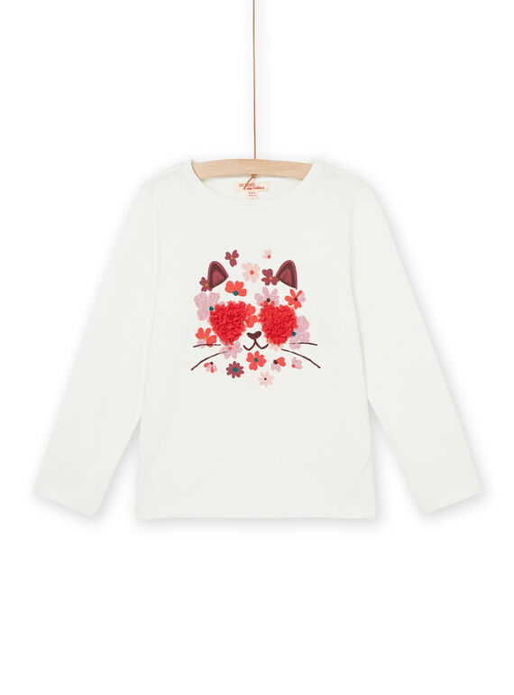 T-shirt a maniche lunghe con motivo gatto PAPRITEE1 / 22W901P2TML001