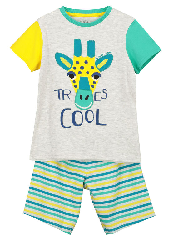 Pigiama corto bambino giraffa FEGOPYCGIR / 19SH12H1PYJJ906