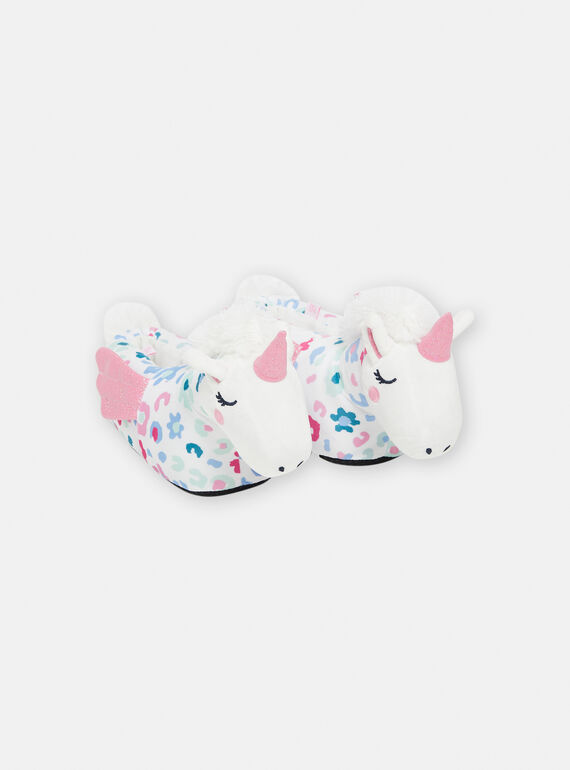 White SLIPPERS 3D SAPANTCORN / 23XK3572PTD000