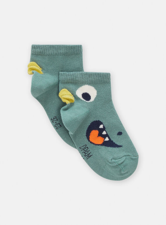 Calze neonato verdi con motivo dinosauro TYUVERCHO / 24SI1083SOQG619