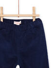 Pantaloni navy in velluto a costine PUJOPAN3 / 22WG10D3PAN070