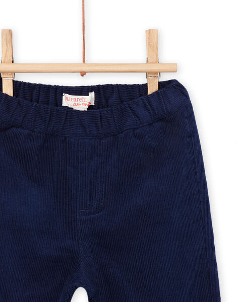 Pantaloni navy in velluto a costine PUJOPAN3 / 22WG10D3PAN070