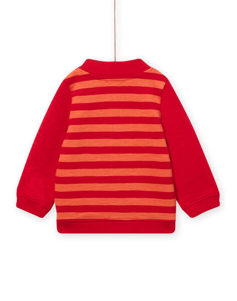 Cardigan a righe motivo elefante fantasia neonato NUFLAGIL / 22SG10R1GIL405