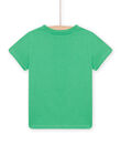 T-shirt verde con motivo squalo martello bambino NOJOTI7 / 22S902C3TMC617