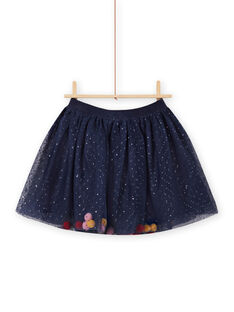 Gonna in tulle navy pompon bambina MANOJUP2 / 21W901Q1JUP070