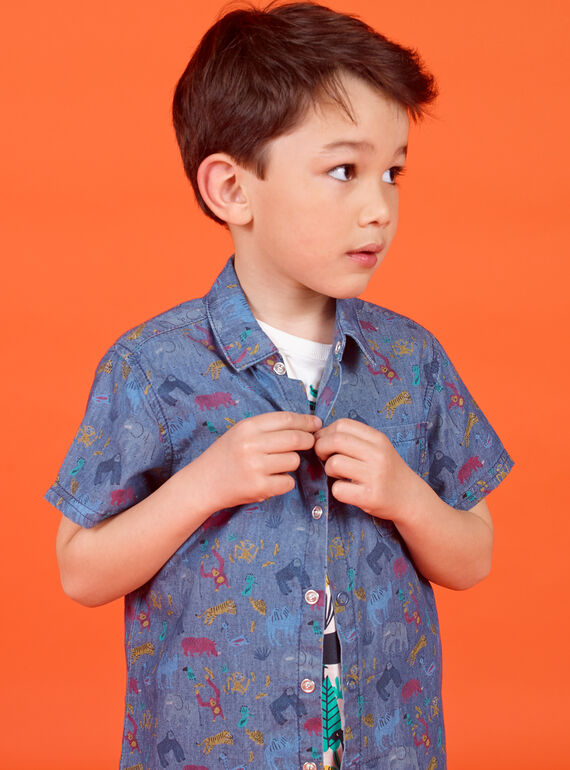 Camicia maniche corte bambino LOVICHEM / 21S902U1CHM721