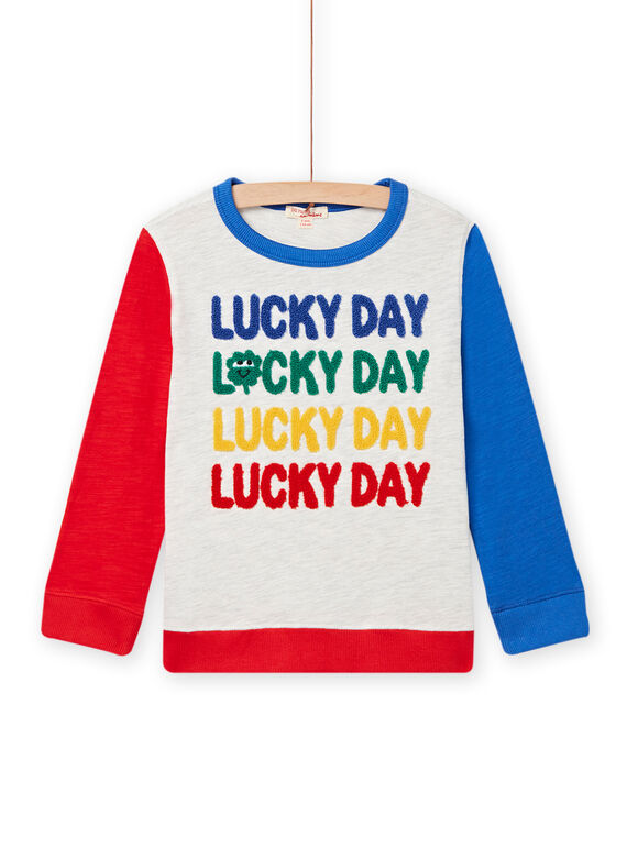 T-shirt colorblock Lucky Day bambino NOLUTEE / 22S902P1TMLJ920