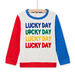 T-shirt colorblock Lucky Day bambino
