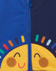 Cardigan bicolore motivo sole neonato NULUGIL / 22SG10P1GIL705