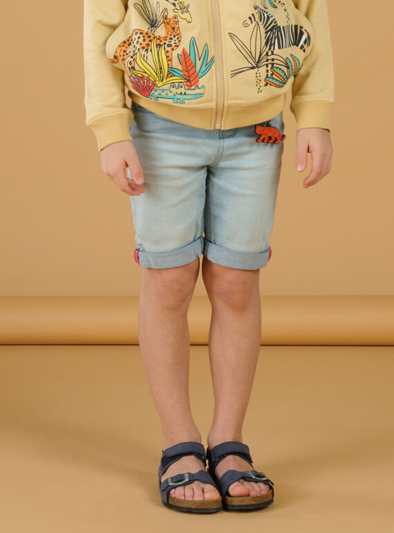 Bermuda in knit denim chiaro ROJUNBER1 / 23S902U4BERP272