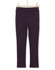 Pantaloni taglio morbido a quadri blu e rosso PAJOMIL2 / 22W901D1PAN070