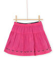 Gonna con volant nera e rosa double face RAJUNJUP2 / 23S901U1JUPC243