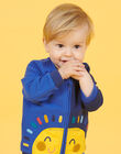 Cardigan bicolore motivo sole neonato NULUGIL / 22SG10P1GIL705