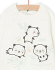 Maglia con motivi panda e leggings a righe POU2ENS1 / 22WF0492ENS904