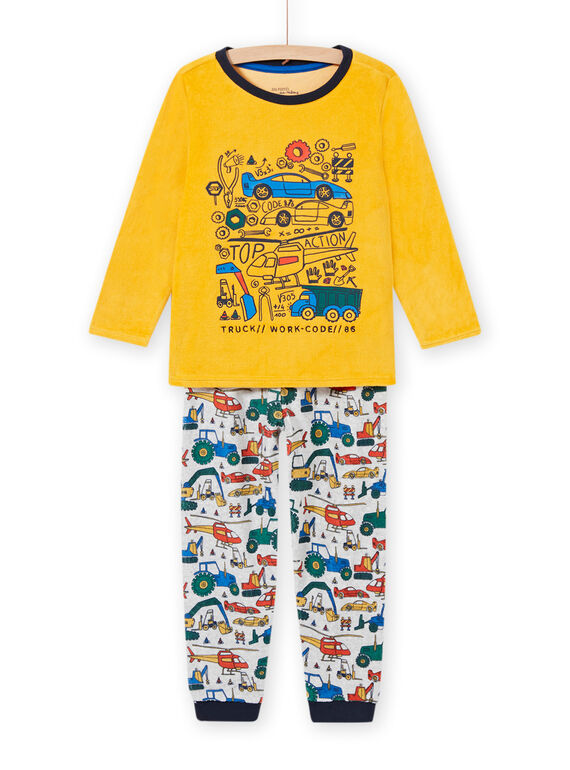 Pigiama bicolore con motivi veicoli bambino MEGOPYJVOI / 21WH1298PYJ113