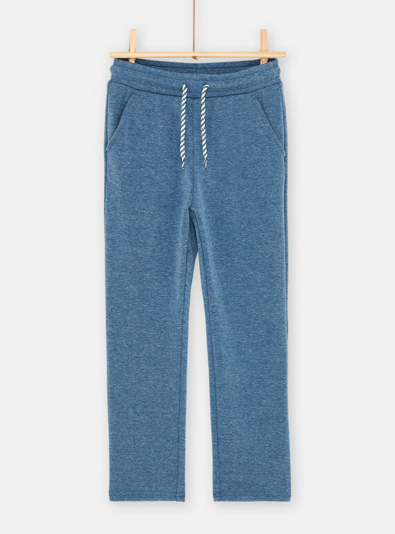 Pantaloni blu melange tinta unita bambino SOJOPAFUR1 / 23W902N4PAN222