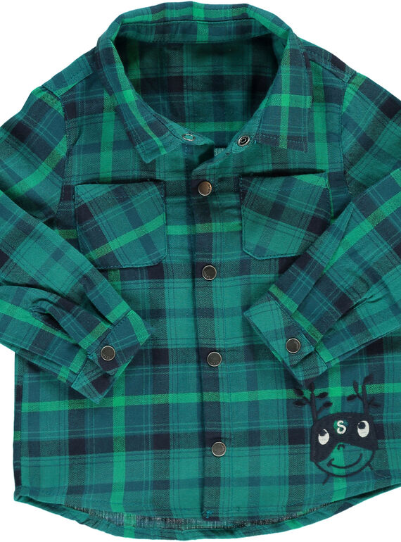 Baby boys' checked shirt DUVECHEM / 18WG1071CHM099