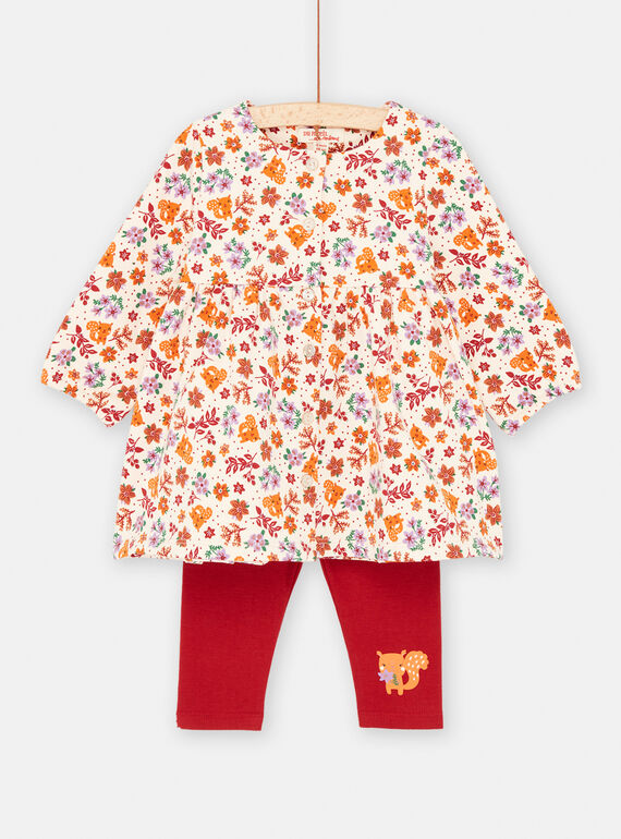 Set rosso e bianco neonata SIKHOENS / 23WG09Q1ENS318