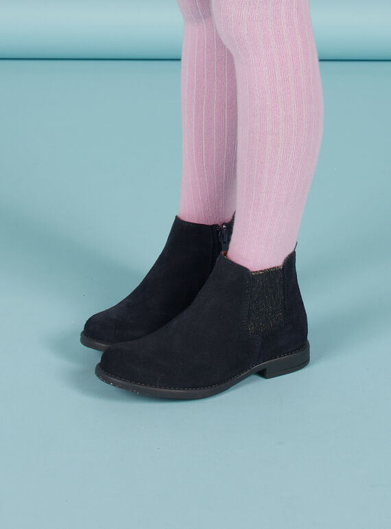Stivaletti navy scamosciati bambina MABOOTVIA / 21XK3572D0D070