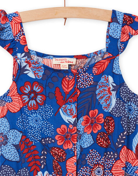 Tuta blu e rossa bambina NASANCOMB2 / 22S901S1CBL707