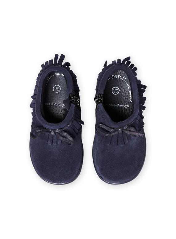 Stivaletti navy con frange neonata MIBOOTINDI / 21XK3771D0D070