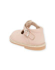 Scarpe baby in pelle liscia rosa PISALROSE / 22XK37B2D13030