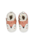 Babbucce stivaletti in pelle morbida con stampa animali PICHOSFOX / 22XK3751D3S030