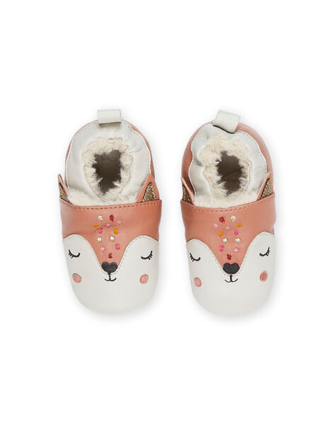 Babbucce stivaletti in pelle morbida con stampa animali PICHOSFOX / 22XK3751D3S030