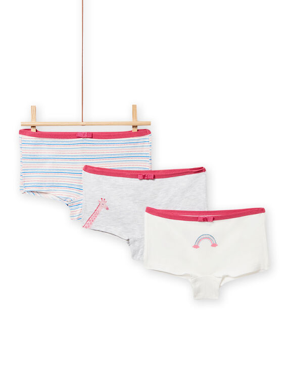 Set 3 culotte abbinate con motivi fantasia bambina NEFAHOTGIR / 22SH11I1SHYJ920