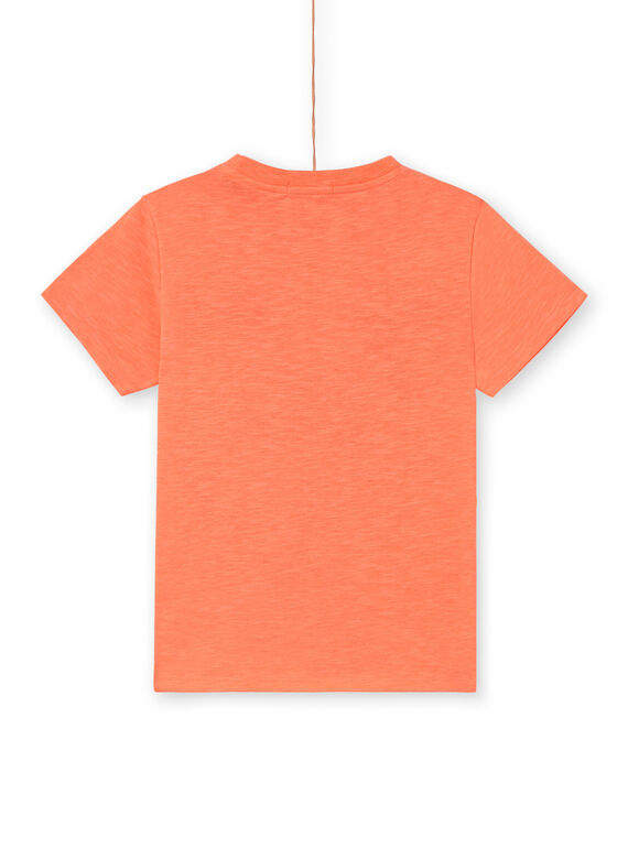 T-shirt arancione fluo bambino LOBONTI2 / 21S902W5TMCE411