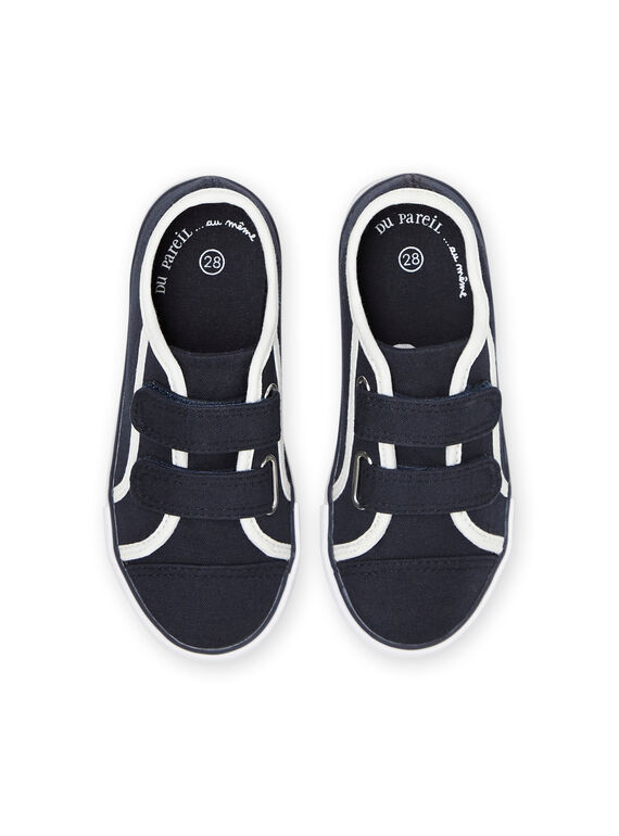 Scarpe da tennis navy e bianche bambino NOTOILNAVY / 22KK3691D16070