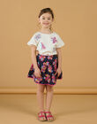 Gonna con volant nera e rosa double face RAJUNJUP2 / 23S901U1JUPC243