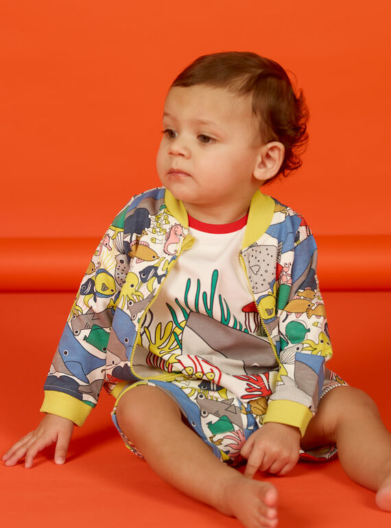 Cardigan ecrù neonato LUVIGIL / 21SG10U1GIL001