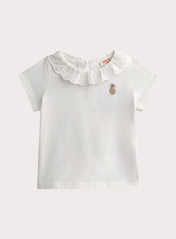Maglia écru per neonata WIBOBRA2 / 25SG09R2BRAA001