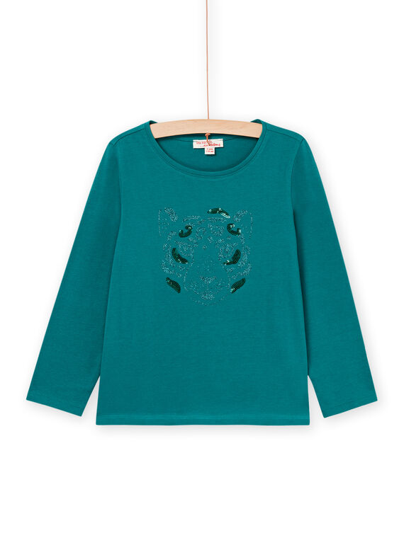 T-shirt con animazione tigre in paillettes PAJOYTEE6 / 22W901BCTMLC217