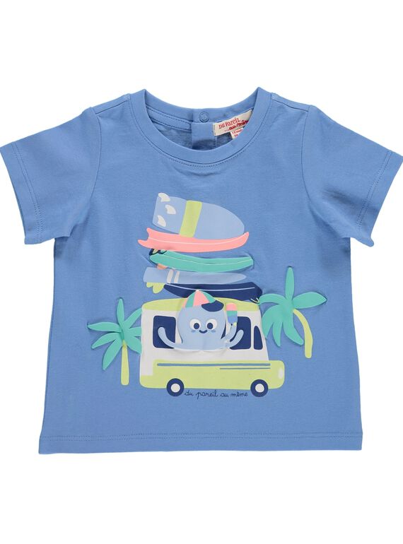 Baby boys' short-sleeved T-shirt CUBUTI3 / 18SG10K3TMC213