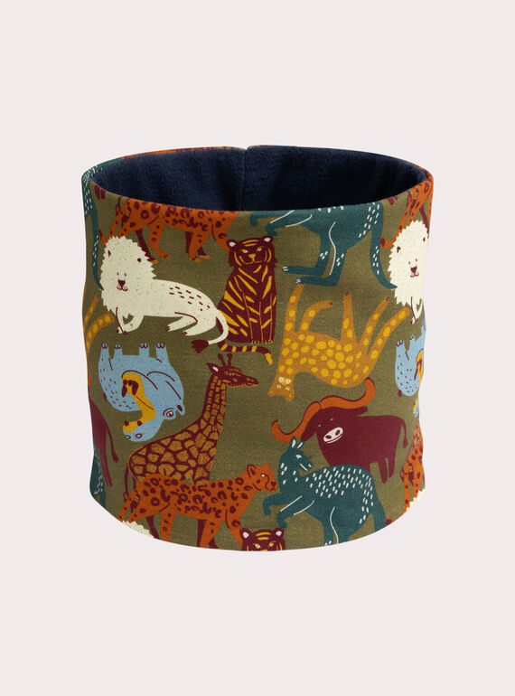  Snood con motivo animali della savana per ragazzo  VYOGROSNO1 / 24WI02M1SNO604