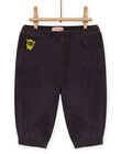 Pantaloni grigi double face con motivo mostro neonato MUHIPAN2 / 21WG10U2PANJ906