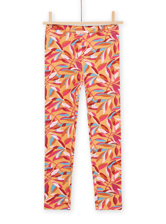 Leggings con stampa a fiori PYAMOLEG1 / 22WI01N1CALB107