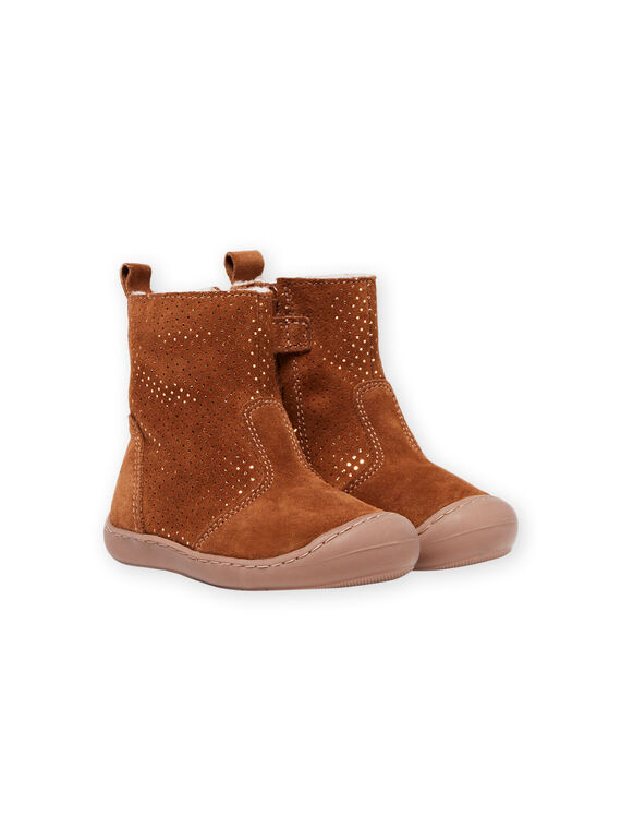 Stivaletti imbottiti cammello neonata MIBOTTEFLEX / 21XK3782D10804