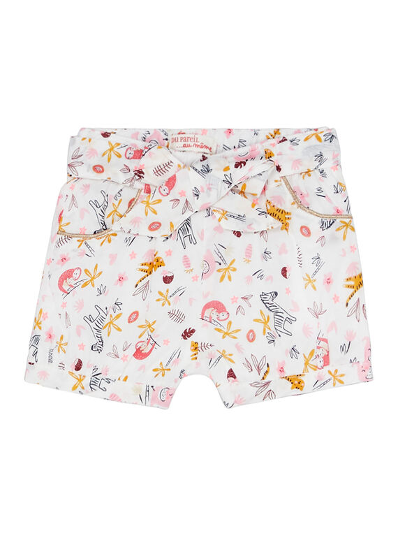 Shorts con stampa taglio a palloncino neonata JIDUSHO / 20SG09O1SHO001