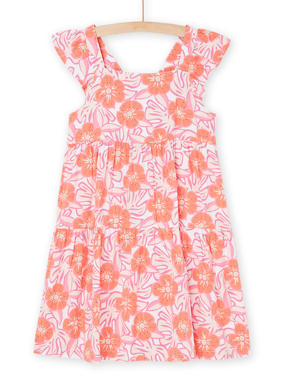 Abito rosa con stampa fiori RAJOROB5 / 23S90194ROB000