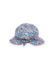 Cappello blu con stampa a fiori neonata NYISANCHA / 22SI09C2CHAC221