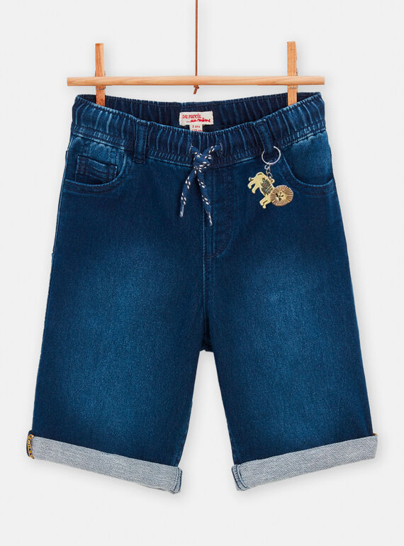 Bermuda denim con portachiavi leone bambino TOCRIBER / 24S902L1BERP274