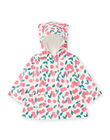 Impermeabile con cappuccio e stampa ciliegie RISUNIMP / 23SG09J4IMP001