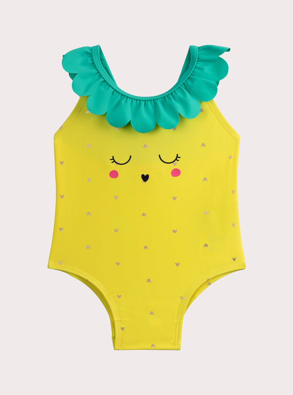 Costume da bagno 1 pezzo da bambina con ananas TYIMER1 / 24SI09G1MAIB104