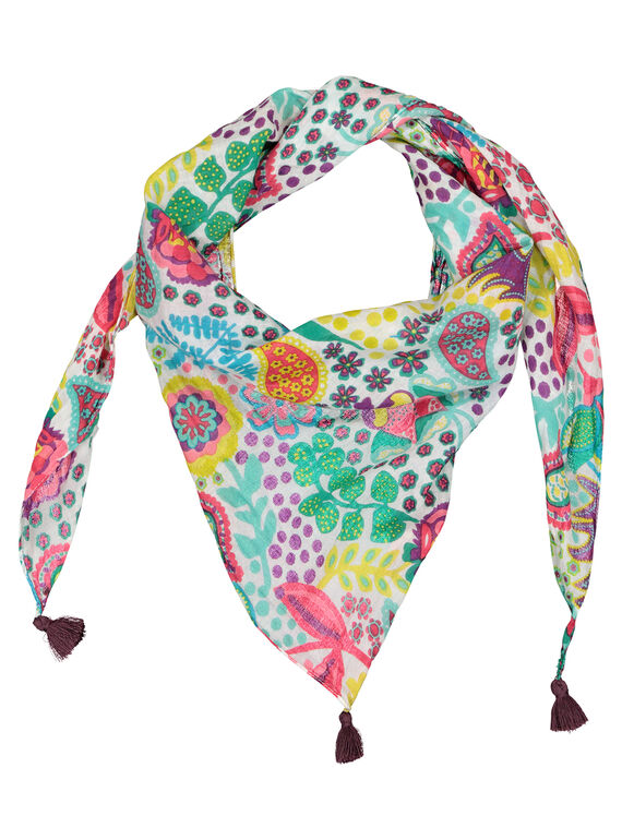 Foulard con stampa bambina FYACAFOUL / 19SI01D1FOU099