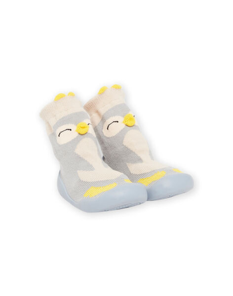 Babbucce a calza motivo pinguino e suola flessibile PUCHO7PING / 22XK3845D08C218